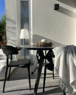 Set di 4 sedie da giardino GUBBIO Nero