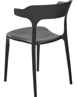 Set di 4 sedie da giardino GUBBIO Nero