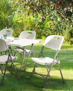 Set di 2 sedie da giardino CUGNOLI Pieghevole Bianco