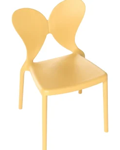 Set di 2 sedie da giardino LARISSA Impilabile Giallo