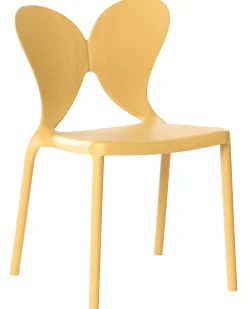 Set di 2 sedie da giardino LARISSA Impilabile Giallo