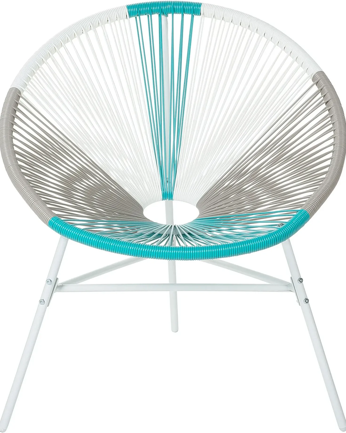 Set di 2 sedie da giardino ACAPULCO Rattan sintetico (PE) Bianco
