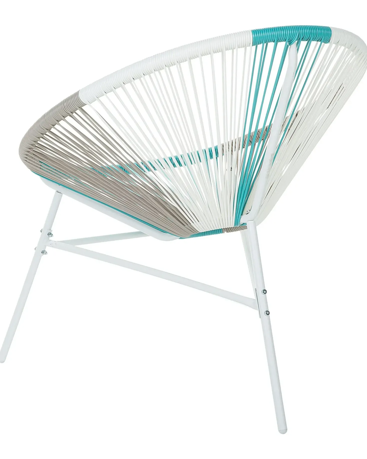 Set di 2 sedie da giardino ACAPULCO Rattan sintetico (PE) Bianco