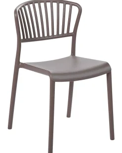 Set di 4 sedie da giardino GELA Tortora