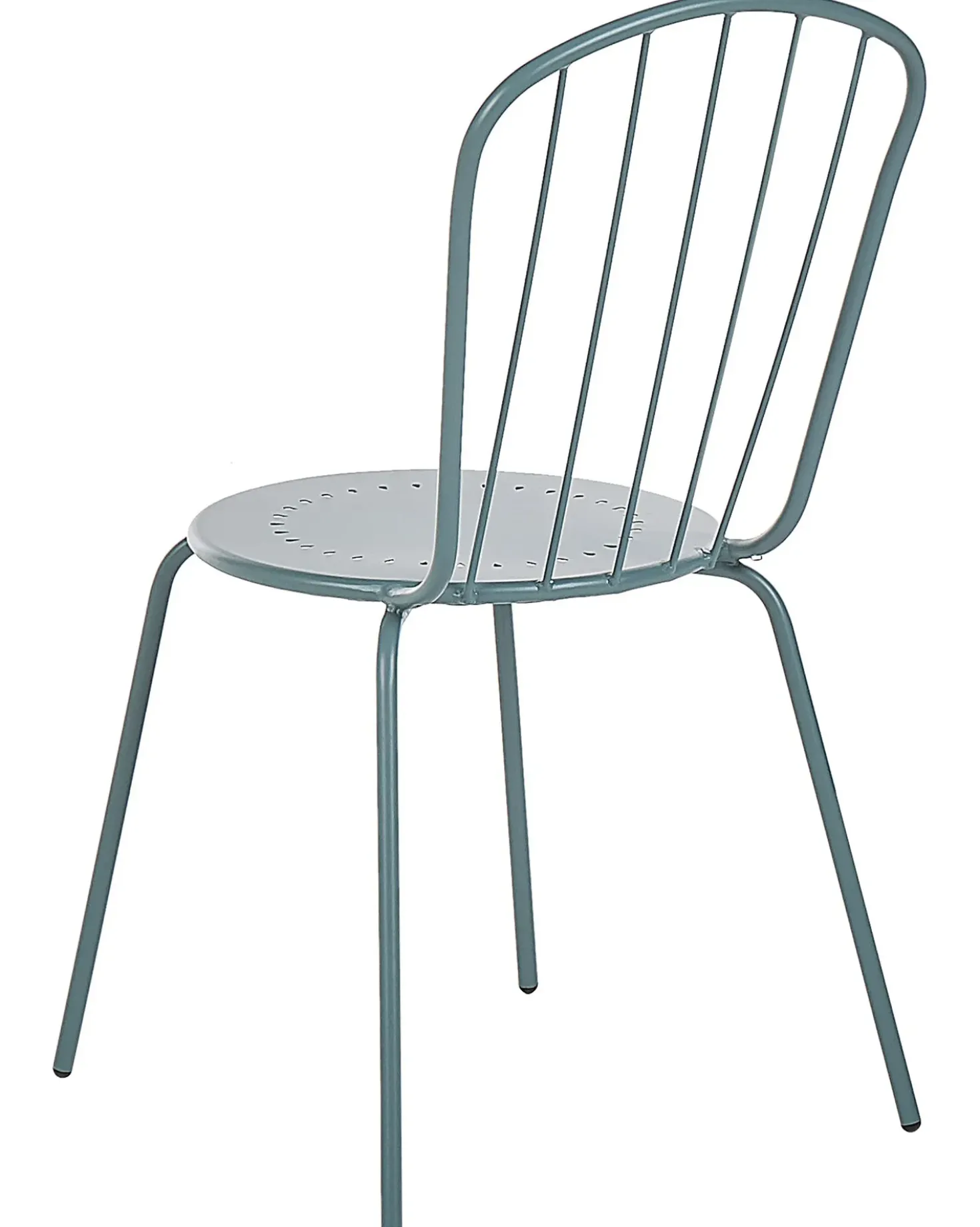 Set di 4 sedie da giardino CALVI Metallo Azzurro