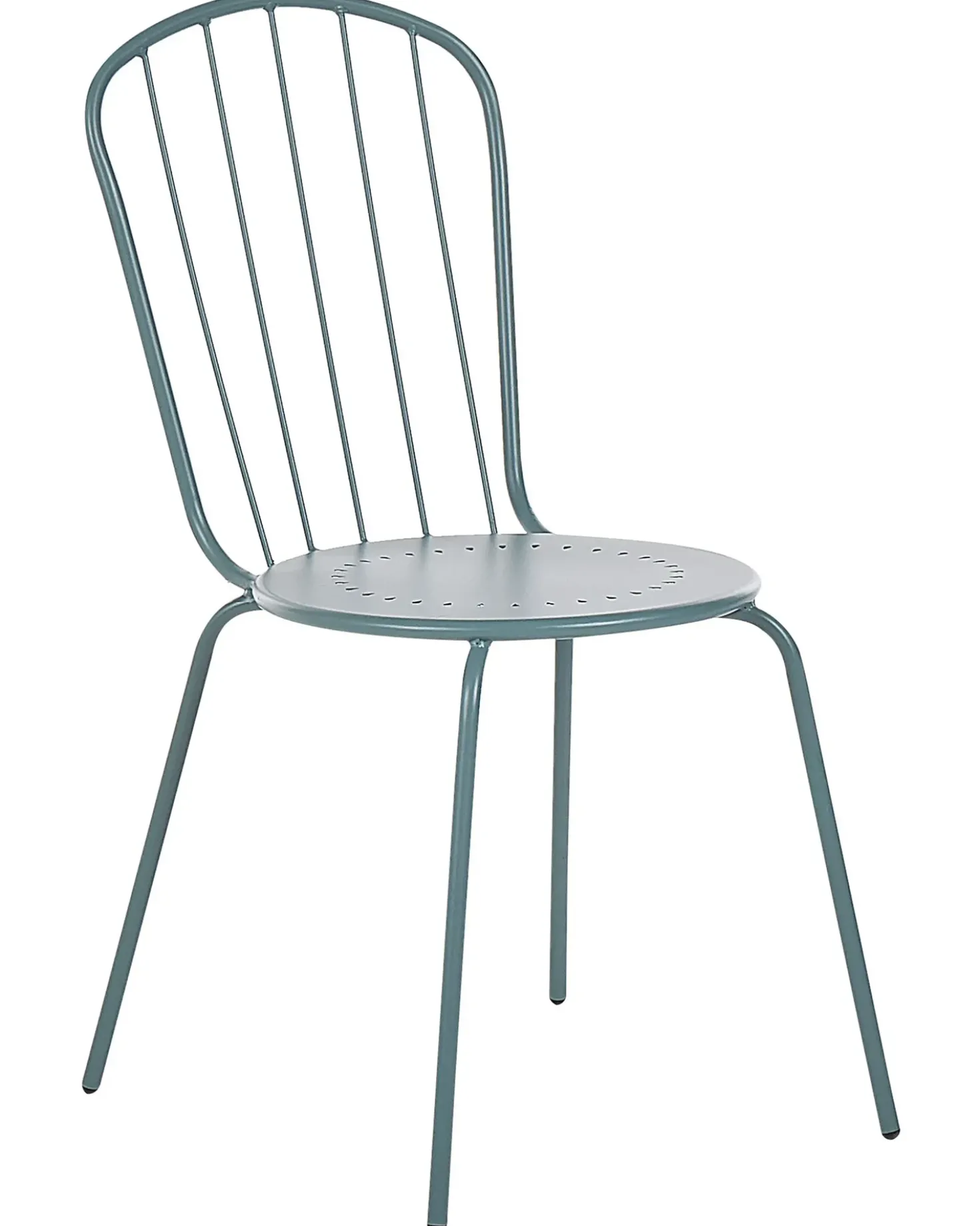 Set di 4 sedie da giardino CALVI Metallo Azzurro