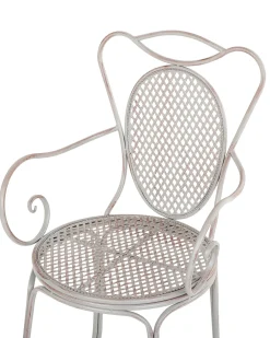 Set di 2 sedie da giardino CILENTO Metallo Grigio