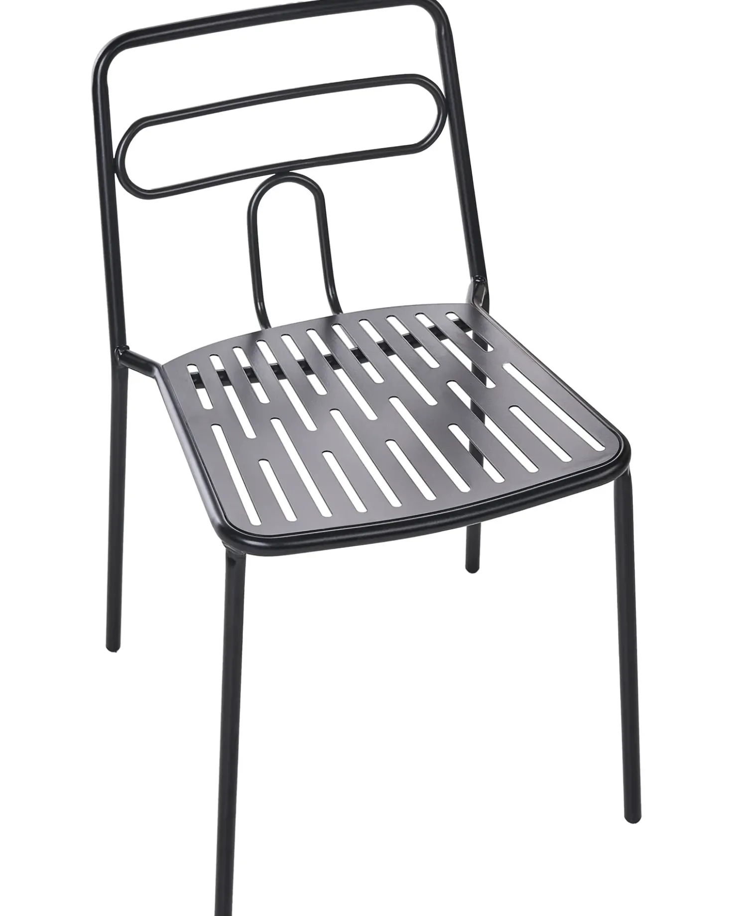 Set di 2 sedie da giardino AGEROLA Metallo Nero