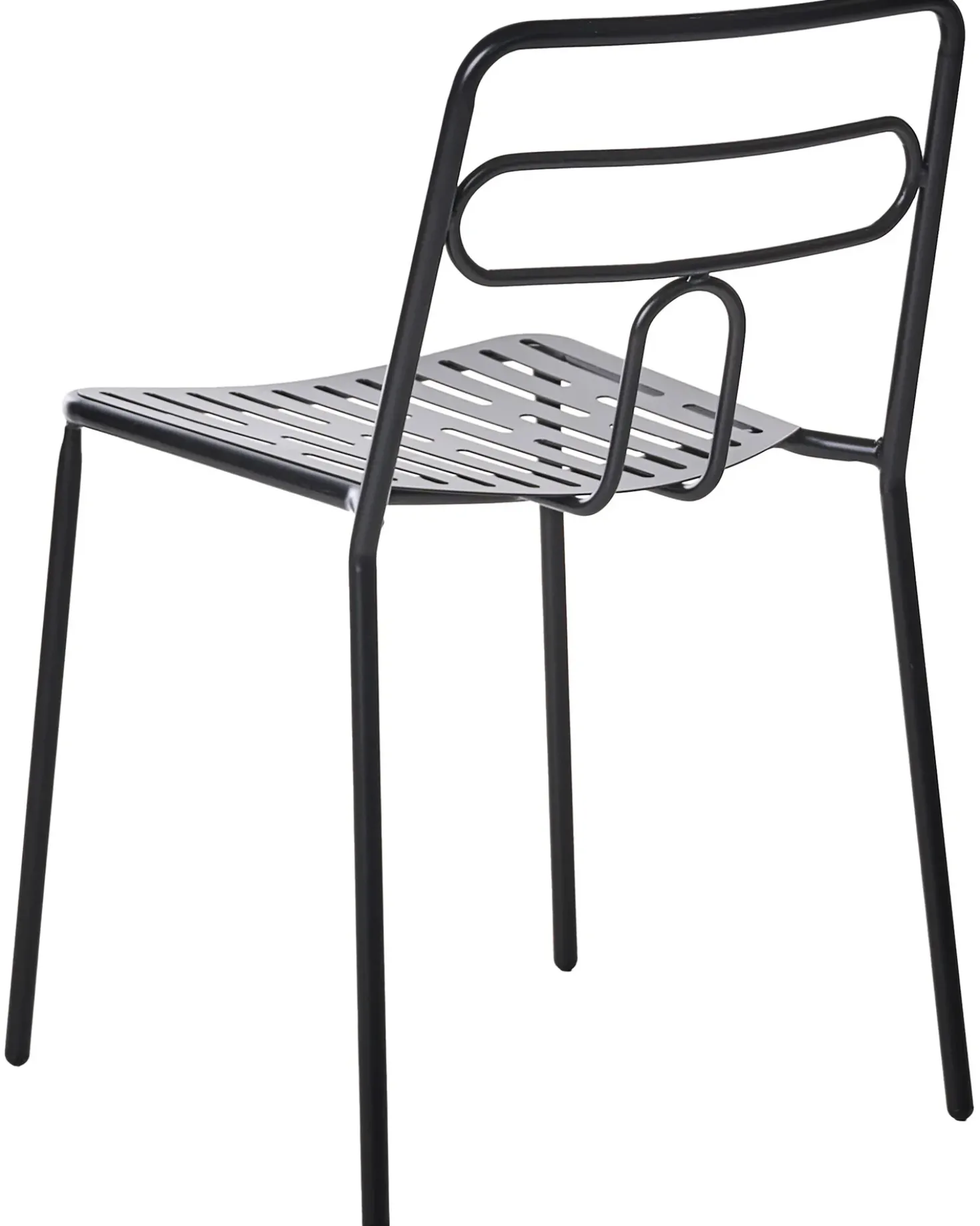 Set di 2 sedie da giardino AGEROLA Metallo Nero