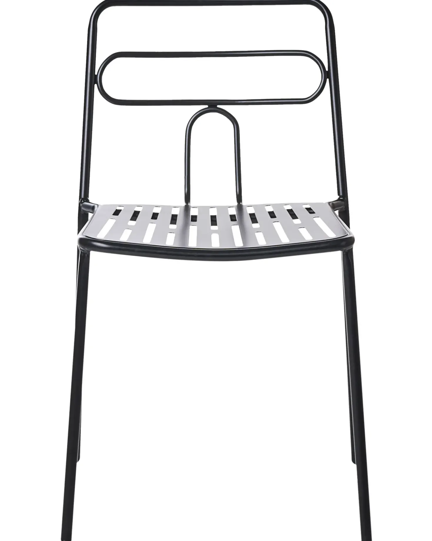 Set di 2 sedie da giardino AGEROLA Metallo Nero
