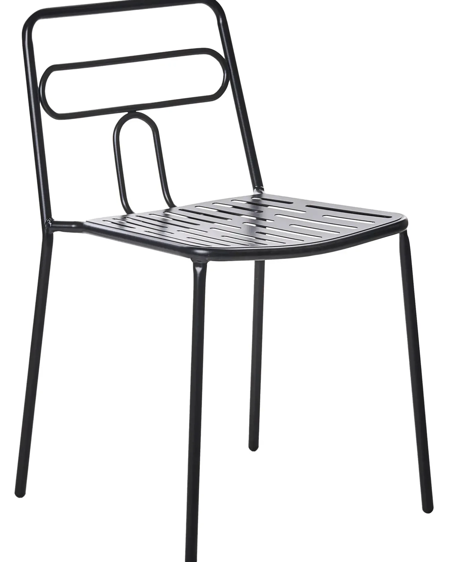 Set di 2 sedie da giardino AGEROLA Metallo Nero