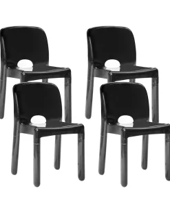 Set di 4 sedie da giardino BETIM Nero