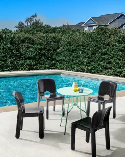 Set di 4 sedie da giardino BETIM Nero