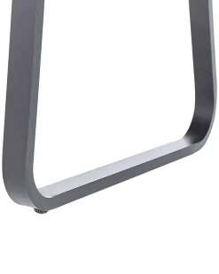 Set di 2 sedie da giardino con cuscini CANETTO Metallo Nero
