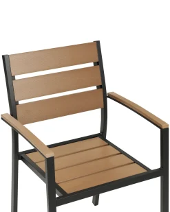 Set di 6 sedie da giardino VERNIO Marrone/Nero