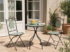 Set di 2 sedie da giardino CIVATE Metallo Nero