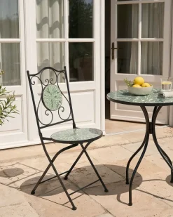 Set di 2 sedie da giardino CIVATE Metallo Nero