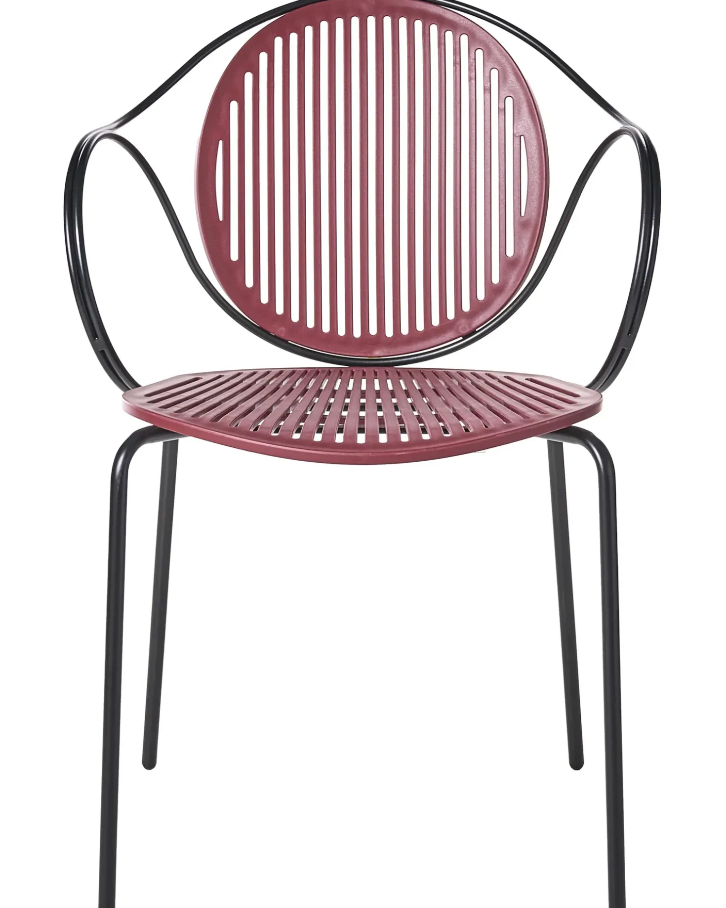 Set di 2 sedie da giardino IKARIA Metallo Rosso