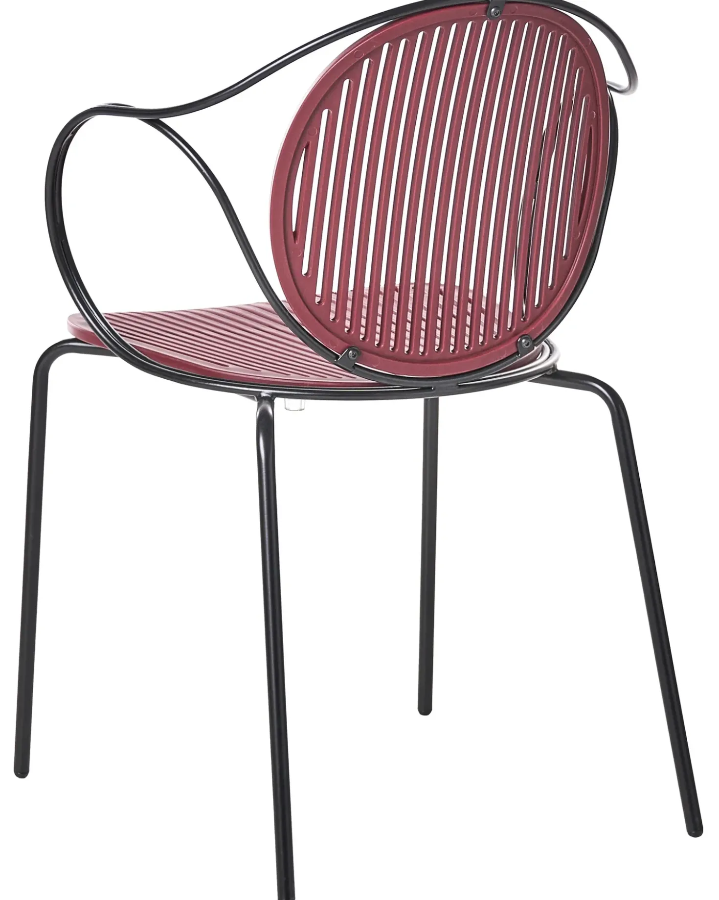 Set di 2 sedie da giardino IKARIA Metallo Rosso