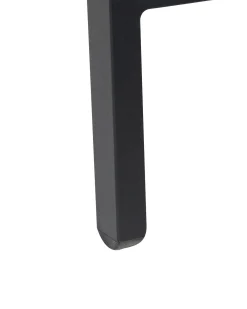Set di 2 sedie da giardino MARCEDDI con poggiapiedi Metallo Nero