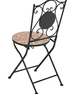 Set di 2 sedie da giardino ADRANO Pieghevole Metallo Nero