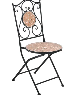 Set di 2 sedie da giardino ADRANO Pieghevole Metallo Nero