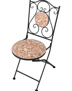 Set di 2 sedie da giardino ADRANO Pieghevole Metallo Nero