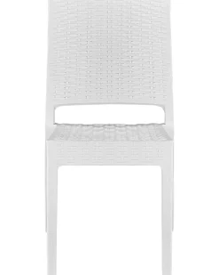 Set di 2 sedie da giardino FOSSANO Materiale sintetico Bianco