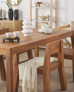 Set di 6 sedie da giardino LIVORNO Legno d'acacia Marrone