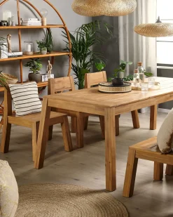 Set di 6 sedie da giardino LIVORNO Legno d'acacia Marrone