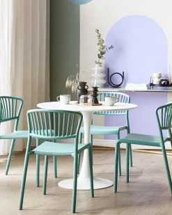 Set di 4 sedie da giardino GELA Verde menta
