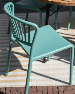 Set di 4 sedie da giardino GELA Verde menta