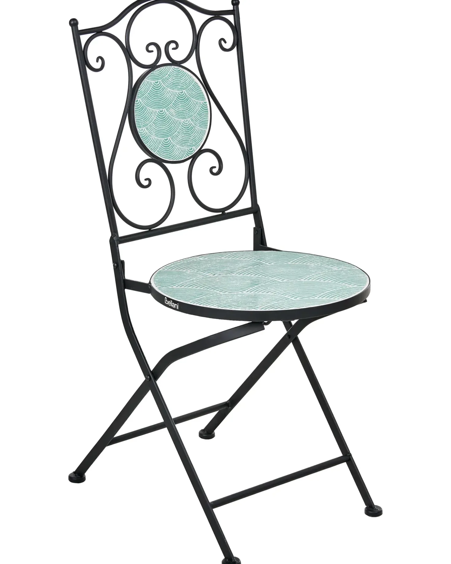 Set di 2 sedie da giardino ANAPO Pieghevole Metallo Nero