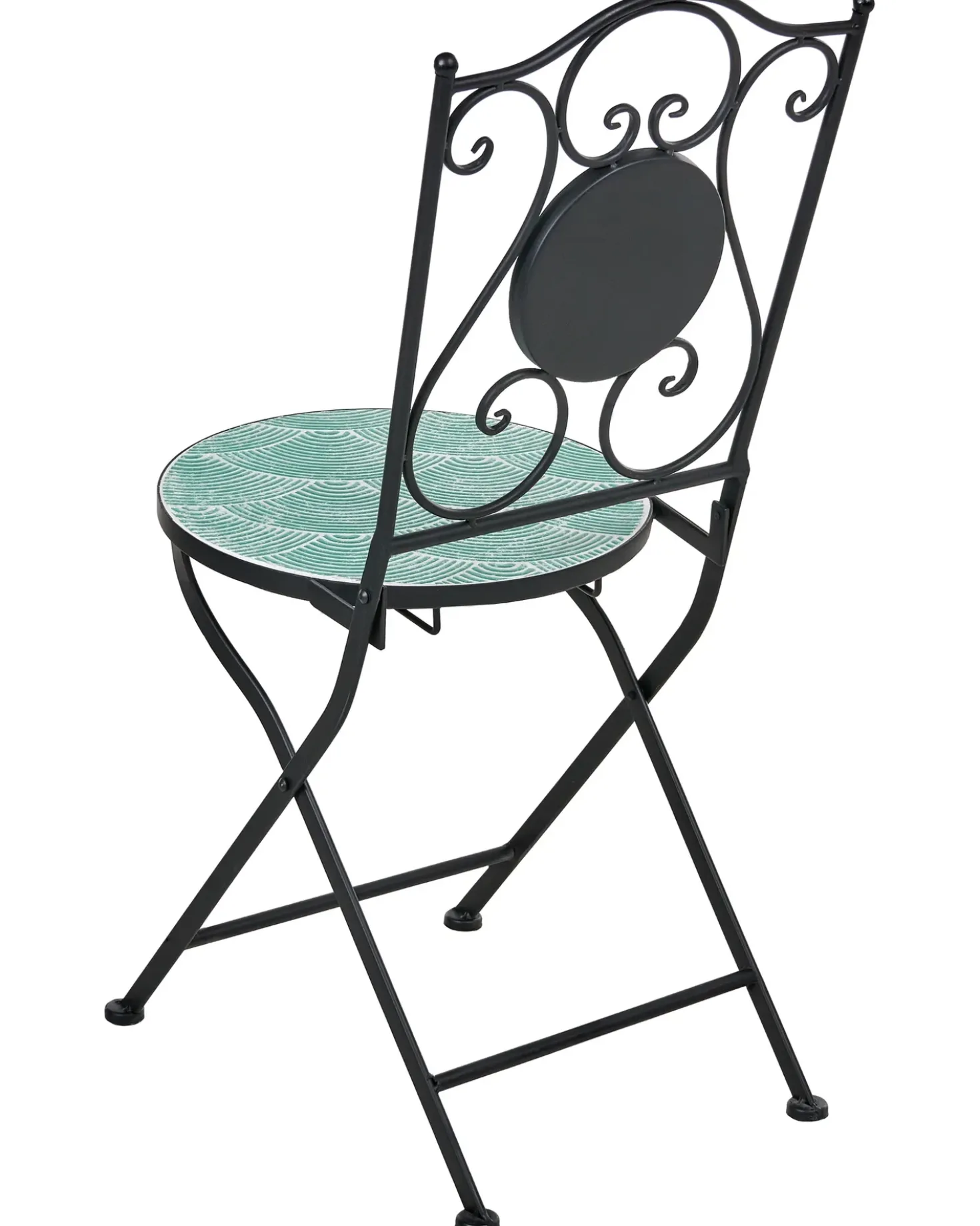 Set di 2 sedie da giardino ANAPO Pieghevole Metallo Nero