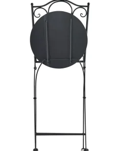 Set di 2 sedie da giardino ANAPO Pieghevole Metallo Nero