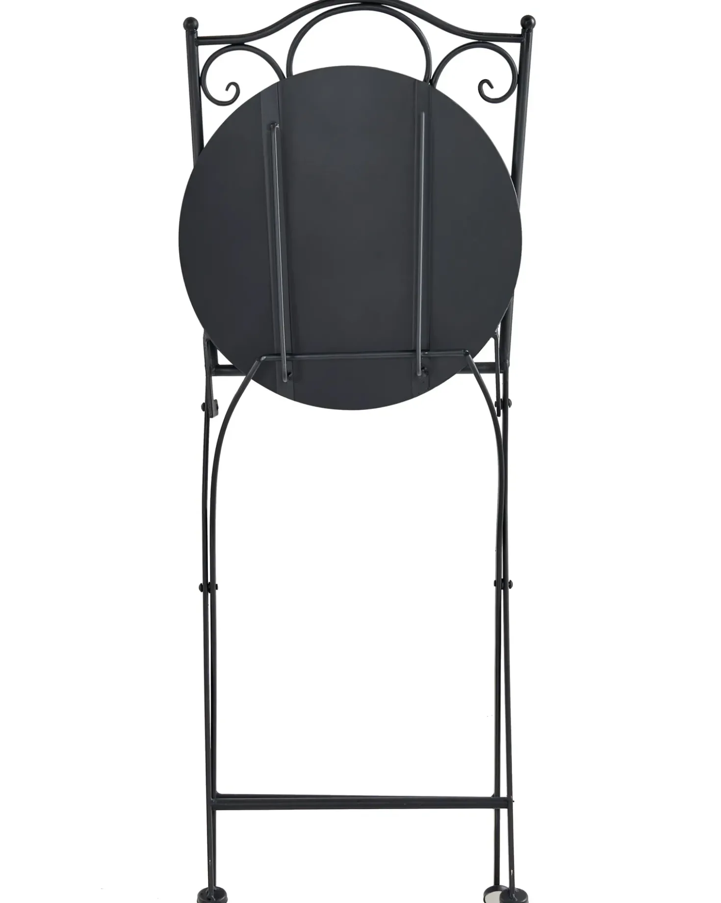 Set di 2 sedie da giardino ANAPO Pieghevole Metallo Nero