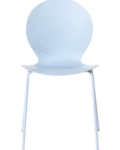 Set di 4 sedie da giardino MILOS Impilabile Azzurro