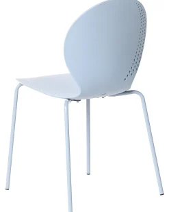 Set di 4 sedie da giardino MILOS Impilabile Azzurro