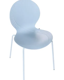 Set di 4 sedie da giardino MILOS Impilabile Azzurro