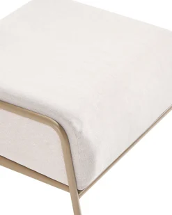 Set di 2 sedie da giardino NIMIS con ottomana Beige chiaro
