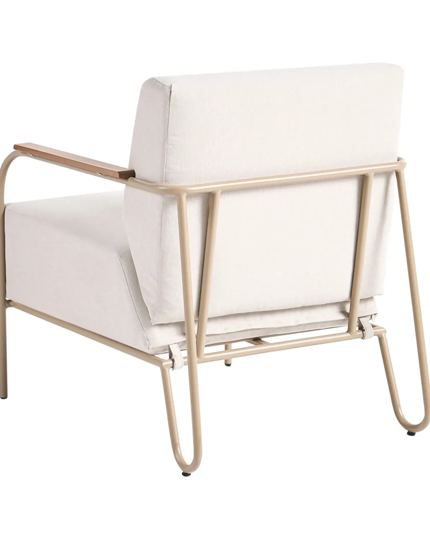 Set di 2 sedie da giardino NIMIS con ottomana Beige chiaro