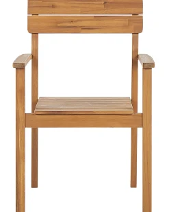 Set di 4 sedie da giardino FORNELLI Legno d'acacia Marrone