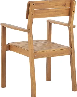 Set di 4 sedie da giardino FORNELLI Legno d'acacia Marrone