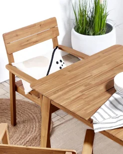 Set di 4 sedie da giardino FORNELLI Legno d'acacia Marrone
