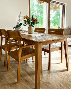 Set di 4 sedie da giardino FORNELLI Legno d'acacia Marrone