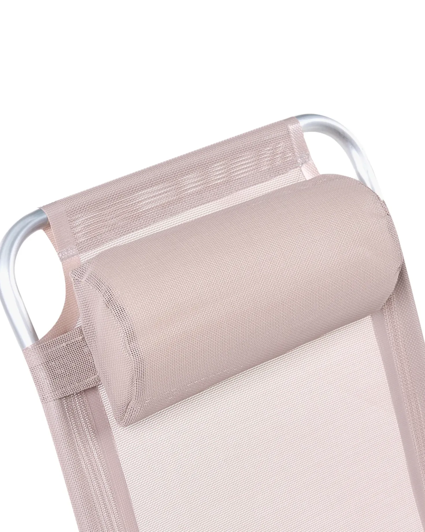 Set di 2 sedie da giardino ASINE Pieghevole Metallo Beige