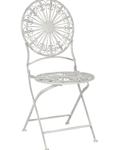 Set di 2 sedie da giardino SCAFA Metallo Bianco