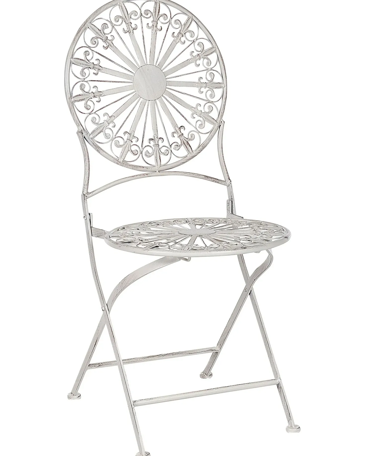 Set di 2 sedie da giardino SCAFA Metallo Bianco