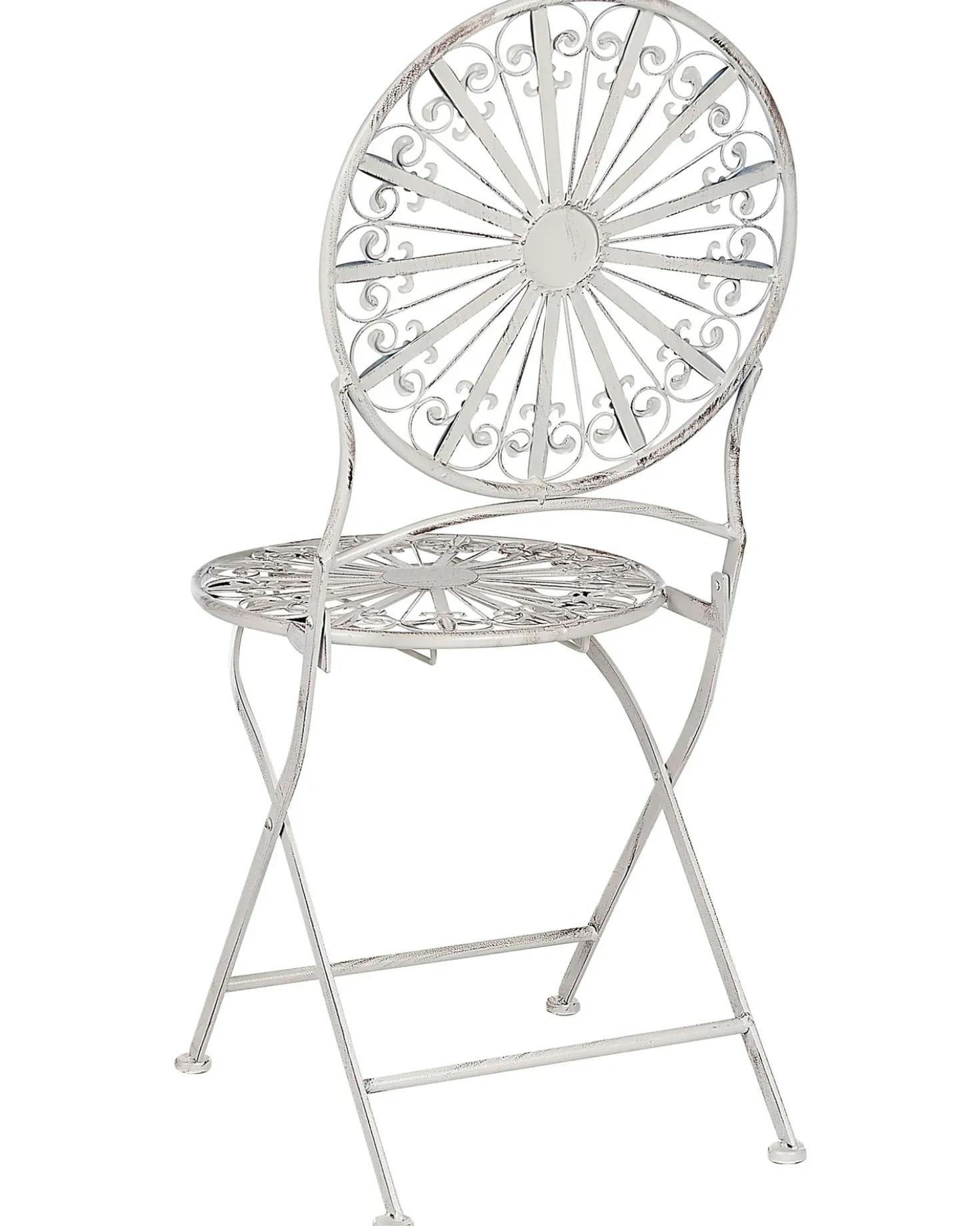 Set di 2 sedie da giardino SCAFA Metallo Bianco
