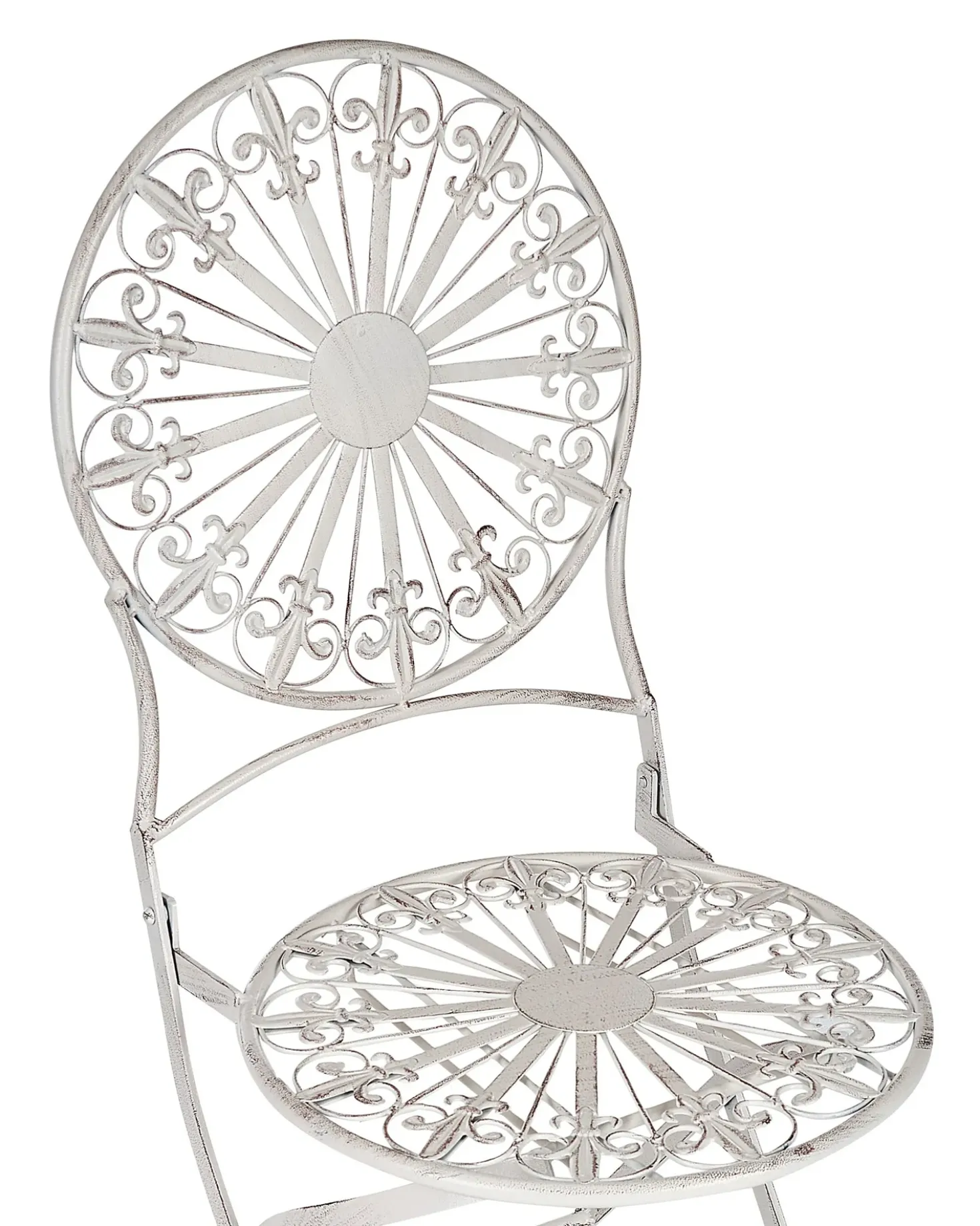 Set di 2 sedie da giardino SCAFA Metallo Bianco
